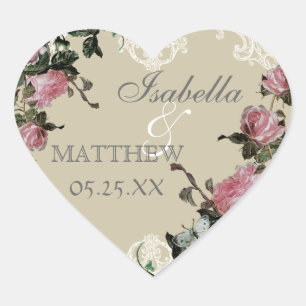 Favoriser Stickers Cadeaux ou Seals, Trellis Rose 