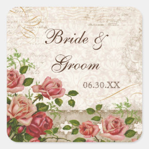 Favoriser Stickers Cadeaux ou Seals, Trellis Rose 