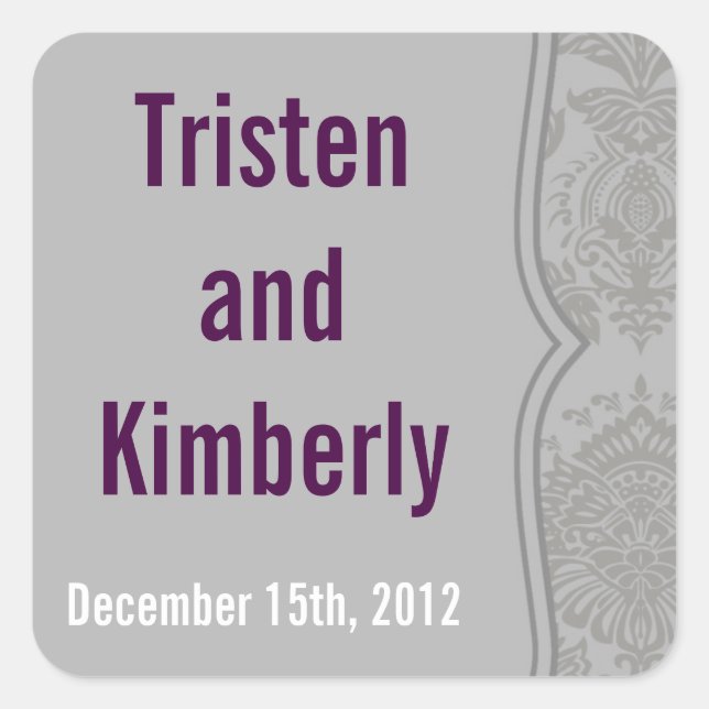 Favoriser Stickers Moderne Gris Damas Dentelle Imp (Devant)