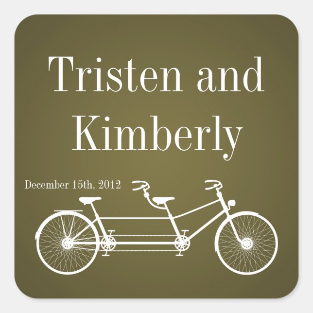 Favoriser Stickers Whimsical Brown Vélo double (Devant)