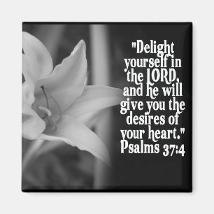 FAVORITE  BIBLE SCRIPTURE PSALM 37:4 MAGNET