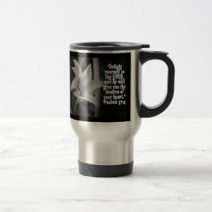 FAVORITE  BIBLE SCRIPTURE PSALM 37:4 TRAVEL MUG