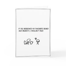 'Favorite Board' - Surfing Valentine's Card