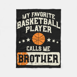Favorite Bysketbyll Player Brother Family Byller B Fleece Blanket