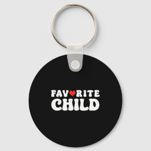 Favorite Child Funny Novelty _ Mom_dad's Favorite  Keychain
