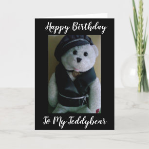 **FAVORITE CUDDLER & TEDDYBEAR** HAPPY BIRTHDAY CARD