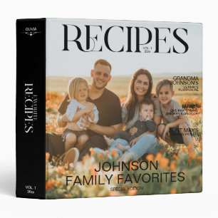 Favorite Family Recipes 2 Photo Magazine Cover Binder
