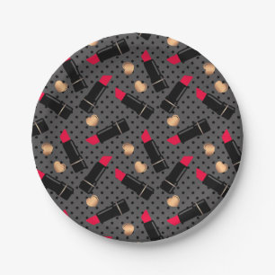 Favorite lipstick throw pillow paper plate