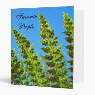 Favorite People binder Photos Scrapbook Ferns
