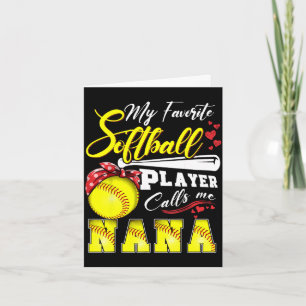 Favorite softball player calls nana mothers day card