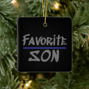 Favorite SON humor brother novelty Ceramic Ornament