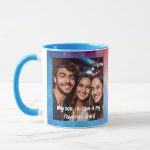 Favorite Son-in-law Photo Message Modern 002 Mug