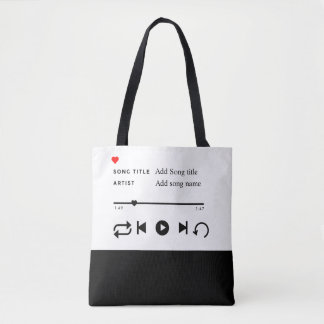 Favorite Song shopping Book Tote Bag