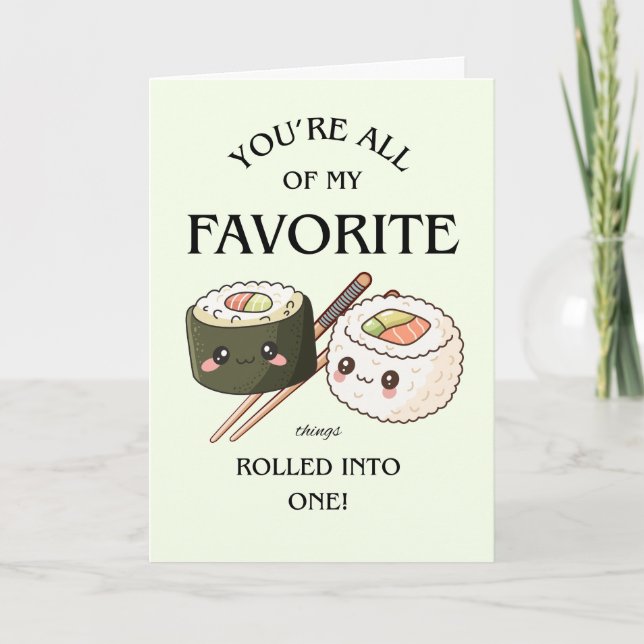 Favorite Things all rolled Into One Card (Front)