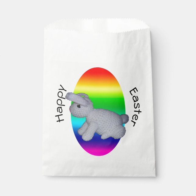 Favour Bag - Bunny with Colourful Egg (Front)