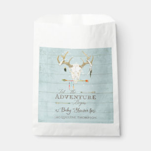 Favour Bags Baby Boy Shower BOHO Deer Antlers Arro