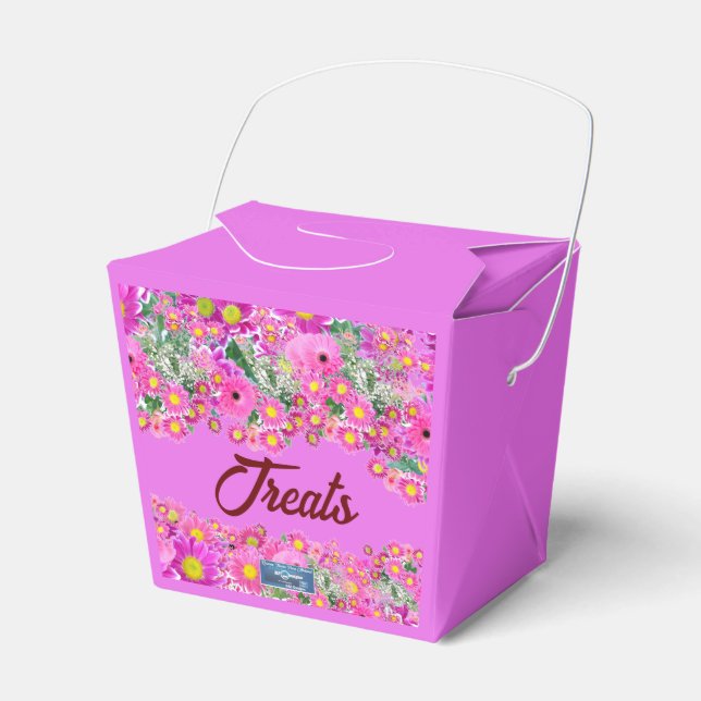 Favour Box Asian (Pink Flower Mix)RFPMDesigns©️202 (Front Side)