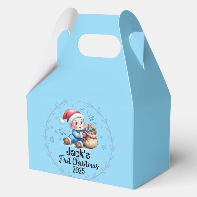 Favour Box-Baby’s First Christmas Favour Boxes (Front)