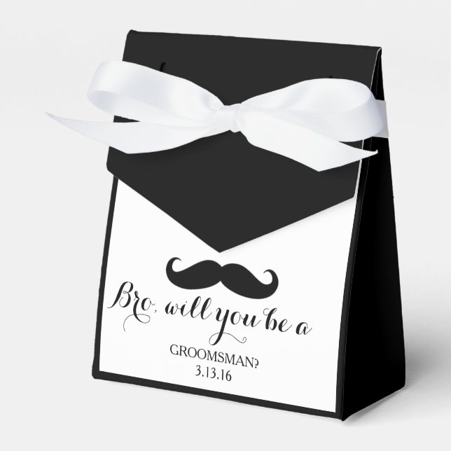 Favour Box - Bro, Groomsman|Best Man (Front Side)