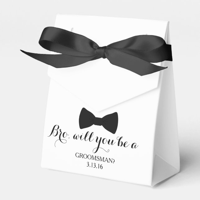 Favour Box - Bro, Groomsman|Best Man (Front Side)