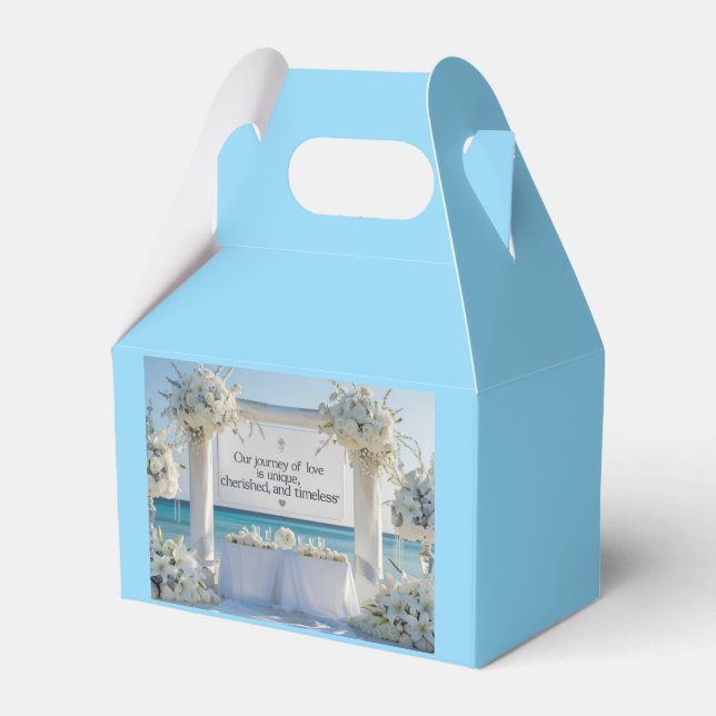 Favour Box-“Elegant Bridal Favour Box” Favor Box (Front Side)