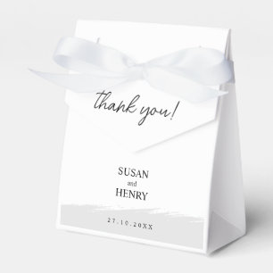 Favour box for wedding Black and white
