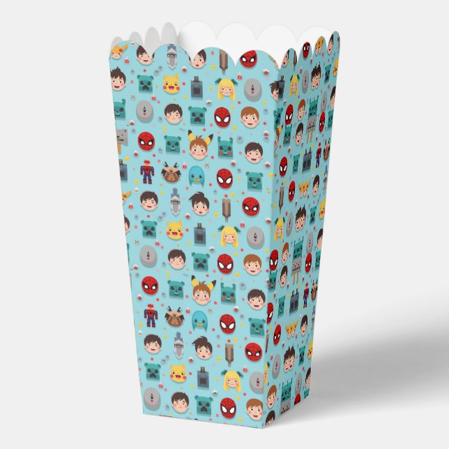 Favour Box, Game Character Boys Party Popcorn Box (Back)