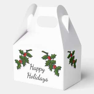 Favour Box - Holly Branches