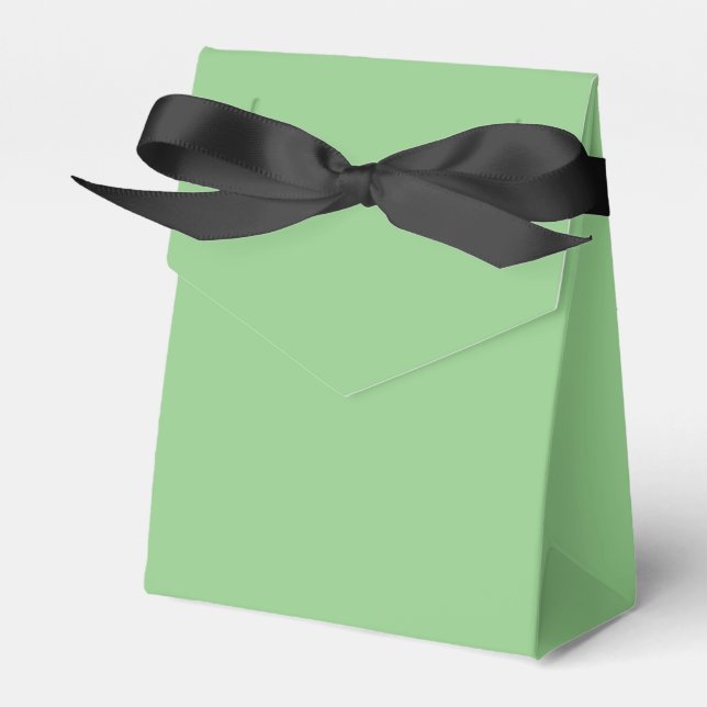 Favour Box Tent Style Light Green (Front Side)