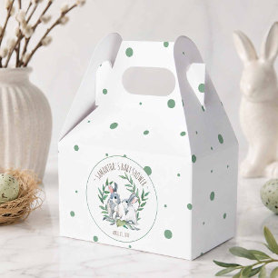 Favour Boxes Baby Shower Neutral Watercolor Bunnie