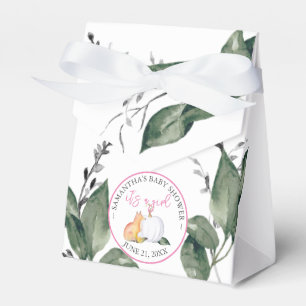 Favour Boxes Baby Shower White Pumpkin Fox