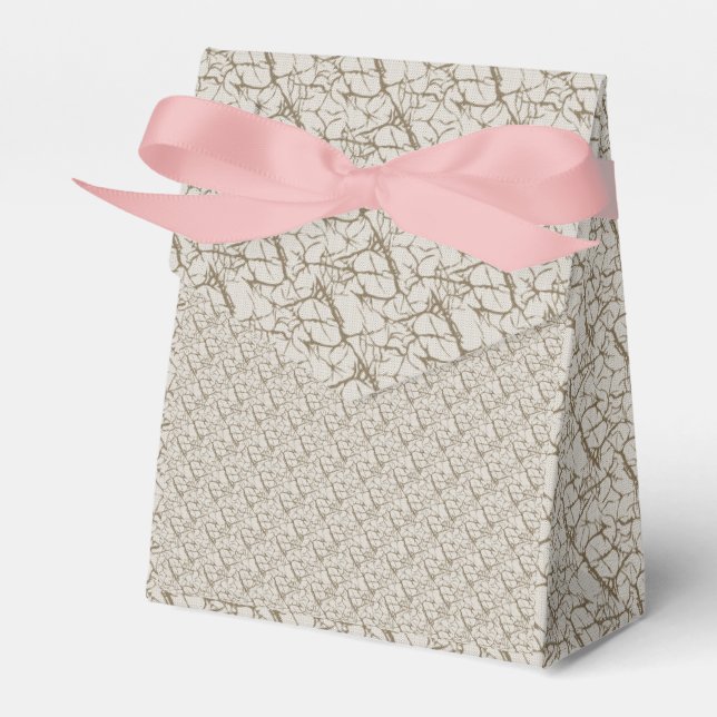 Favour Boxes. Modern, Gold & Custom Treats Favor Box (Front Side)