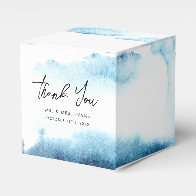 Favour Boxes Thank You for a Modern Wedding. (Front Side)