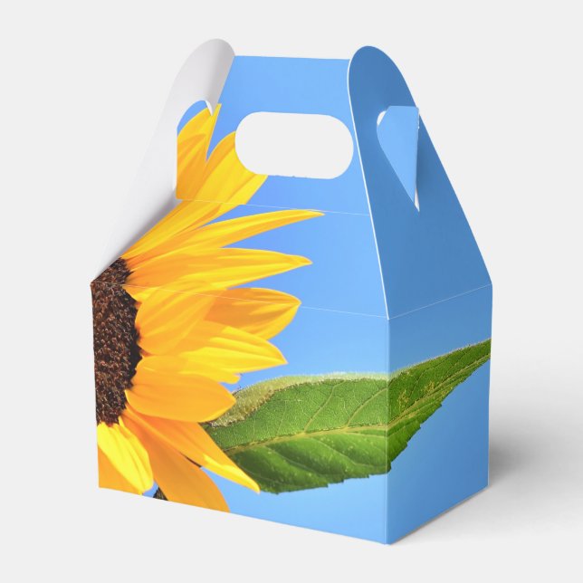 Favour Boxes with Sunflower (Front Side)