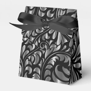Favour/Gift Boxes - Drama in Black and Silver