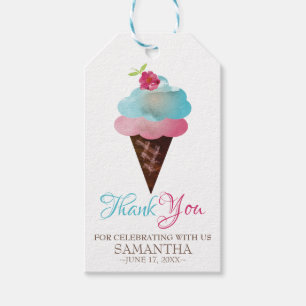 Favour Gift Tag Ice Cream Cone