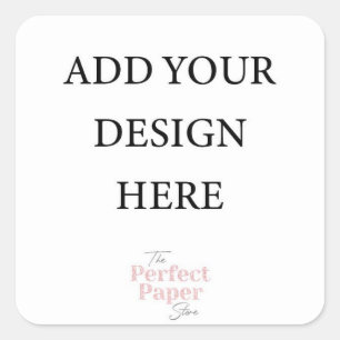 Favour sticker, 1.5 inch square sticker