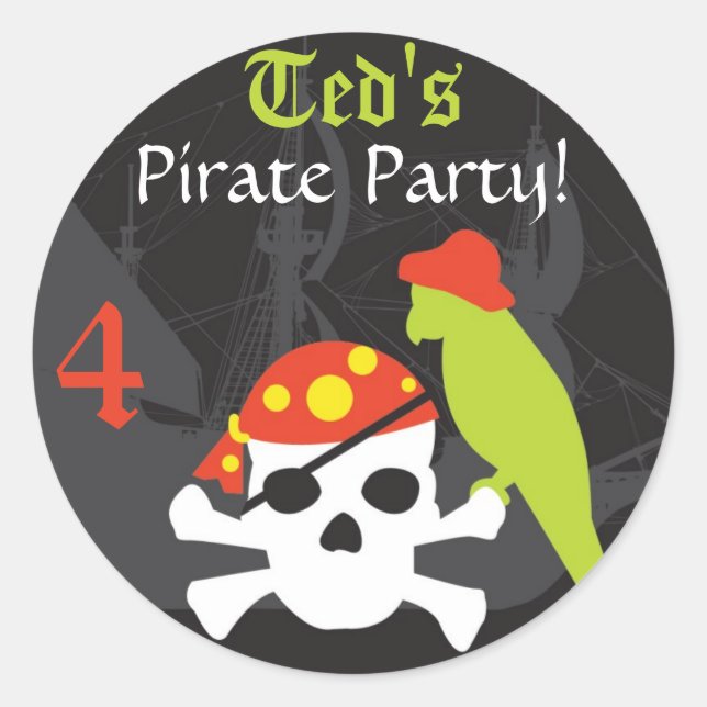 Favour Sticker - Pirate (Front)
