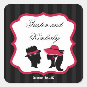 Favour Stickers Formal Hats Elegant Retro Dress Ha