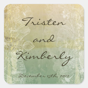 Favour Stickers Vintage Floral Antique Victorian