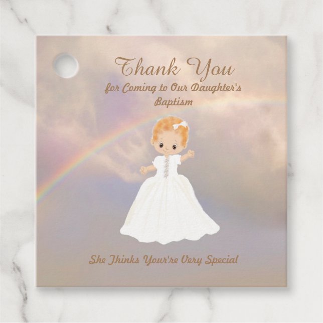 Favour Tag for Daughter's Baptism (Front)
