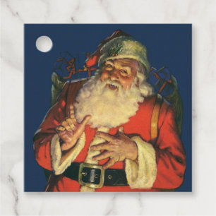 FAVOUR TAG : VINTAGE Santa Claus