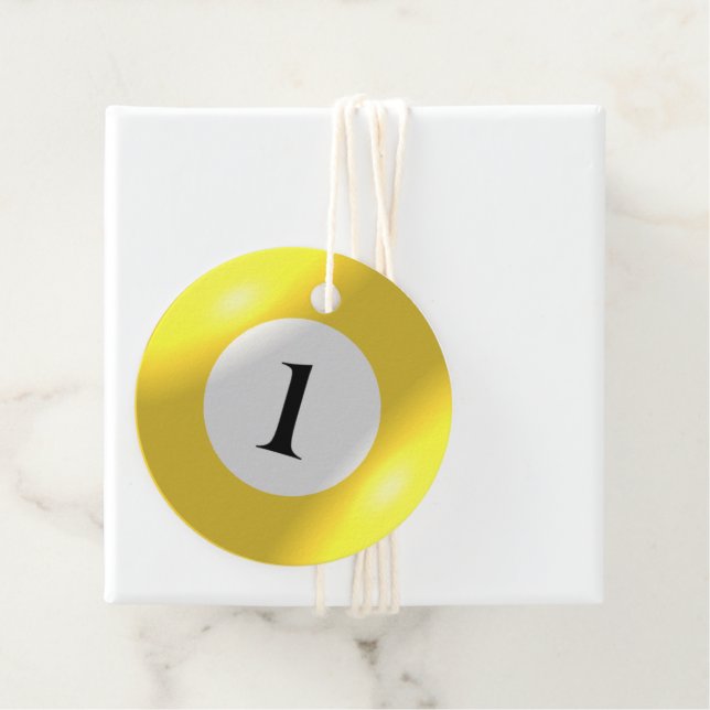 Favour Tags - Billiards - 1 Ball (In Situ)