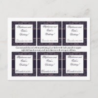 Favour Tags Deep Purple Damask