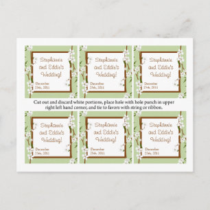 Favour Tags Dogwood Flowers Postcard