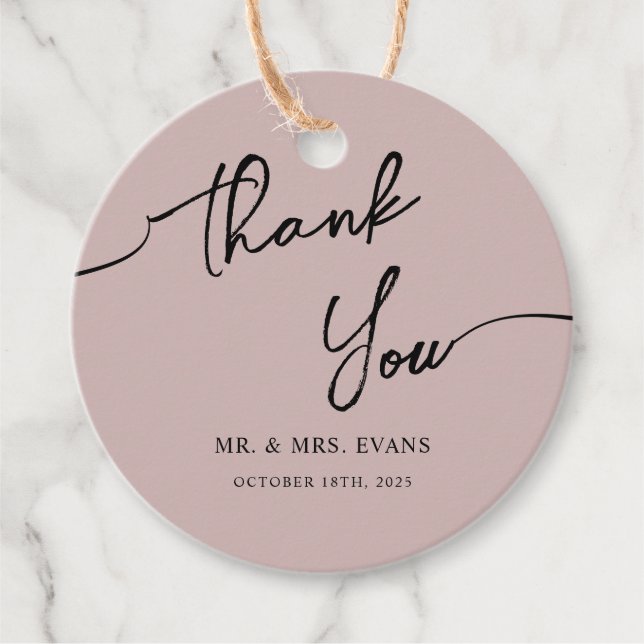 Favour Tags for Boho Wedding. (Front)