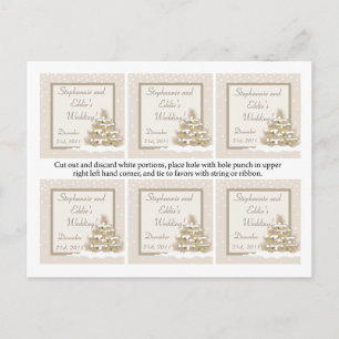 Favour Tags Old Town Christmas Holiday Postcard