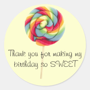 Favour Thank You Sticker