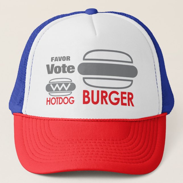 Favour Vote supporting Burger Trucker Hat (Front)