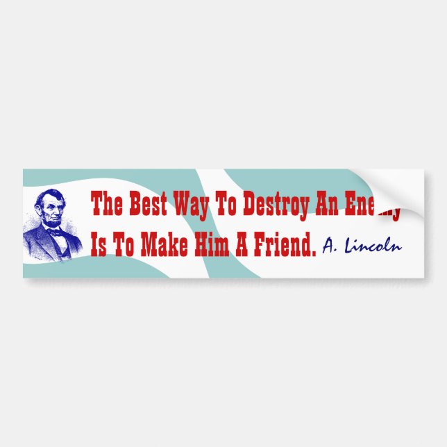 Favourite Abraham Lincoln Quote Bumper Stickers (Front)
